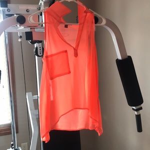 Flowy see through sheer top